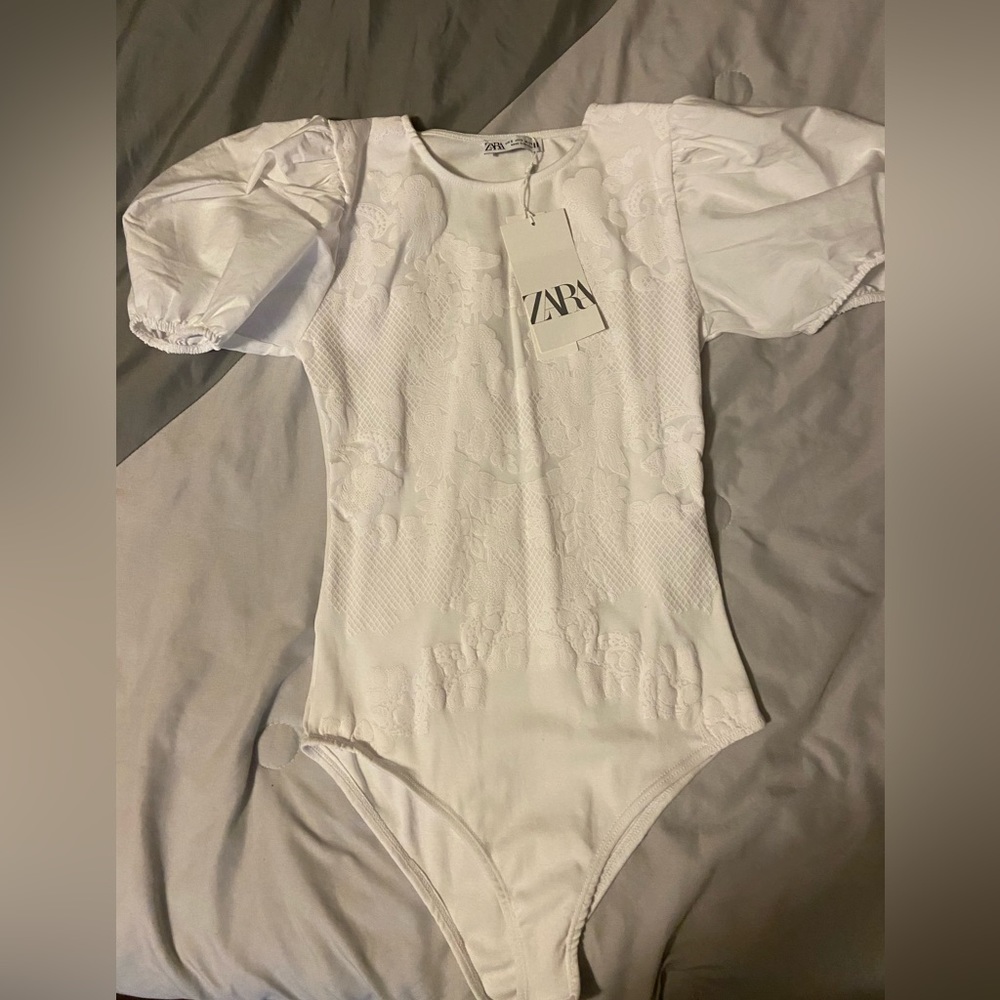 Zara balloon sleeve bodysuit